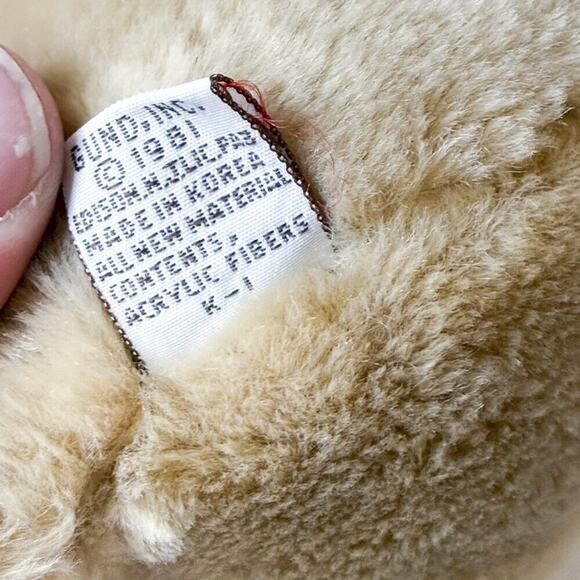 8" Vintage Light Brown Teddy Bear Gund Stuffed Animal Plush Toy‎ 1991 Get Well - Picture 9 of 11